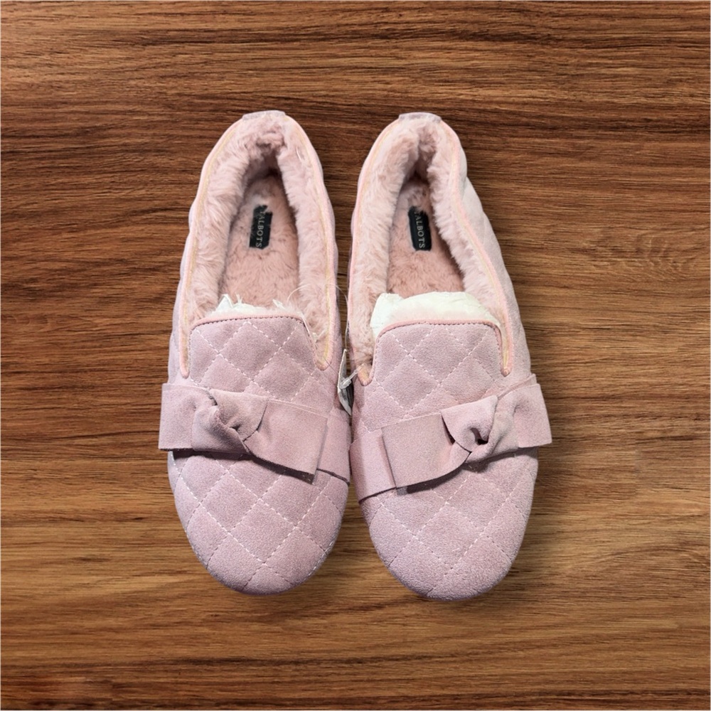 Talbots Pink Quilted Women's Slippers size 10 (s249)
